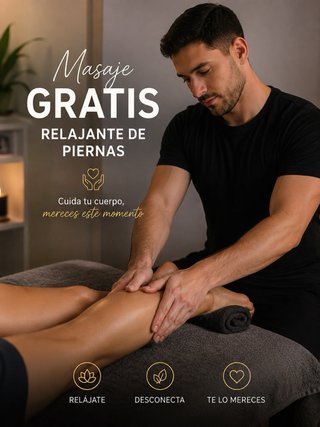 MASAJE GRATIS RELAJANTE MIEMBROS INFERIORES