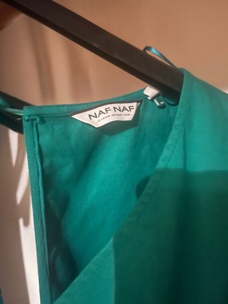 Vestido Naf Naf verde verano