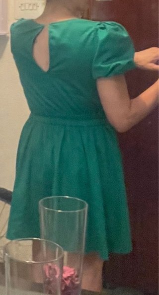 Vestido Naf Naf verde verano