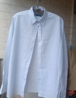 Camisa de vestir estampada hombre