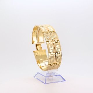 PULSERA DISEÑO GRECA MEDUSA DOBLE