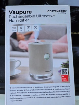 Humidificador Ultrasónico Recargable InnovaGoods