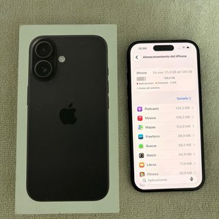 iPhone 16 128GB + 10 fundas nuevas