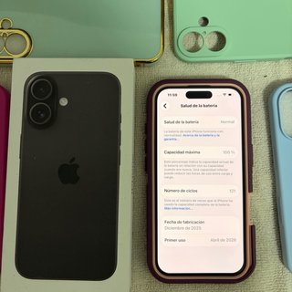 iPhone 16 128GB + 10 fundas nuevas