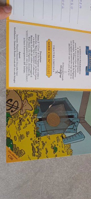 1 Cent Zio Paperone Walt Disney Collection