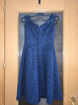 Vestido fiesta azul brillante NUEVO SIN ESTRENAR