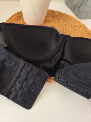 Sujetador bustier/corsé negro