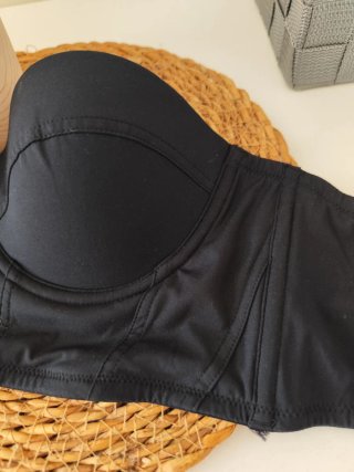 Sujetador bustier/corsé negro