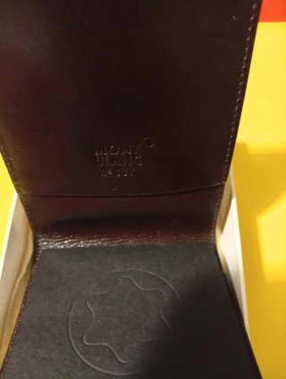 Portacarte Montblanc Pelle Nera Coccodrillo