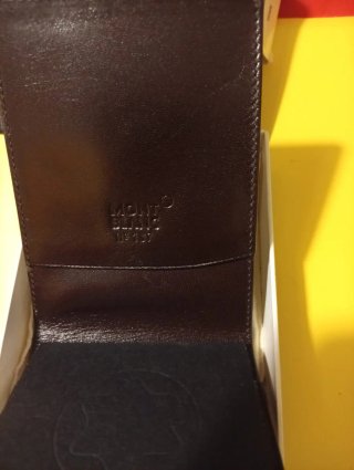 Portacarte Montblanc Pelle Nera Coccodrillo