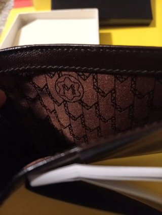 Portacarte Montblanc Pelle Nera Coccodrillo