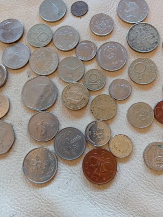 Lote de monedas antiguas de colección