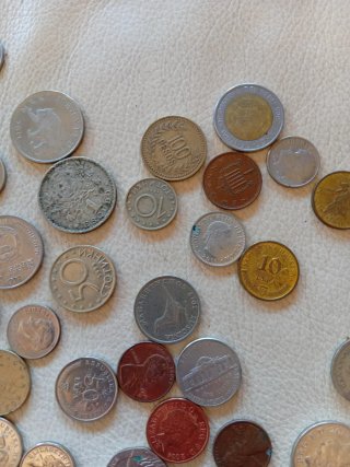 Lote de monedas antiguas de colección