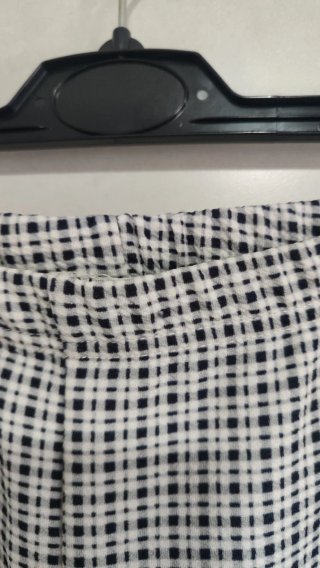 Pantalones acampanados cuadros