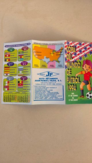 Calendario Mundial Fútbol USA 1994