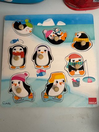 Puzzle de Madera Goula Pingüinos