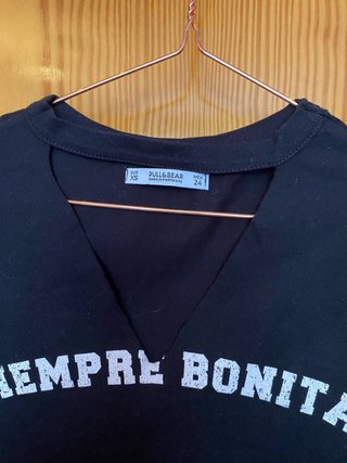 Camiseta Crop Siempre Bonita Pull&Bear XS