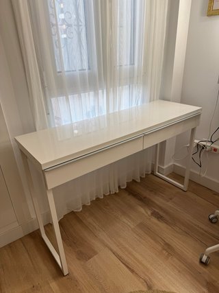 Escritorio IKEA BESTÅ BURS Blanco Brillo 120x40