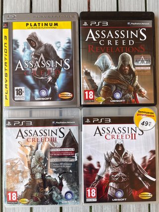 4 Juegos Assassin's Creed PS3