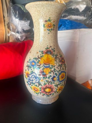 Vaso decorativo floreale vintage