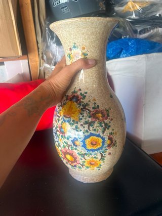 Vaso decorativo floreale vintage