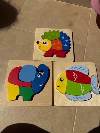Puzzles madera bebé animales