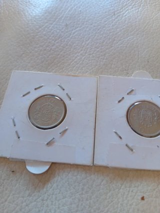 2x 10 Pesetas sin circular con fallo de acuñación