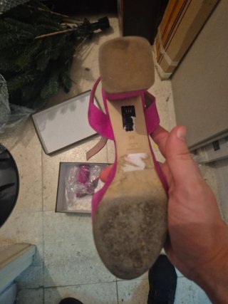Zapatos de tacón rosa gloria ortiz