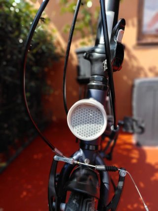 Bicicleta Plegable Urbana B'Twin Azul marino.