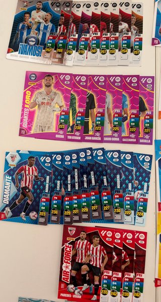 Lote cartas ADRENALYN 2024-25 XL La Liga