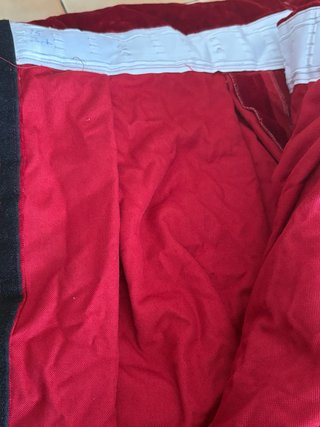 Cortina de terciopelo roja