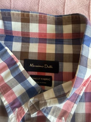 Camisa Massimo Dutti Cuadros Talla XXL