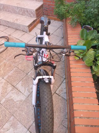 Bicicleta Riscko Fat Bike Blanca