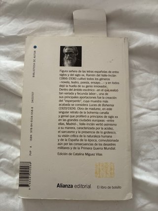 Luces de bohemia : esperpento