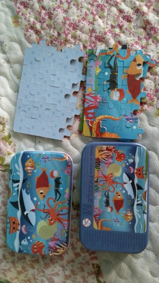 Puzzle infantil animales marinos
