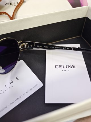 Gafas de sol Celine marrones y plateadas