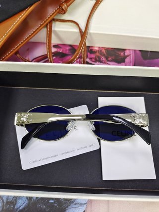 Gafas de sol Celine marrones y plateadas