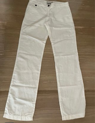 Lote 2 Pantalones Zara y Mango Rosa y Blanco