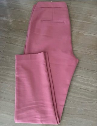 Lote 2 Pantalones Zara y Mango Rosa y Blanco