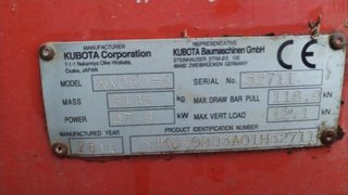 Excavadora Kubota KX080-4