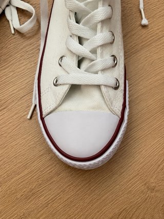 Zapatillas altas blancas estilo Converse