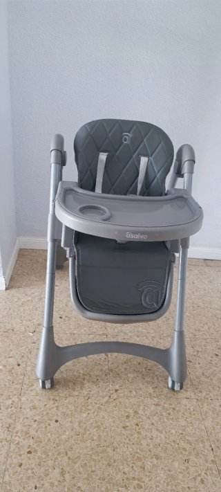 Trona bebé Asalvo gris acolchada