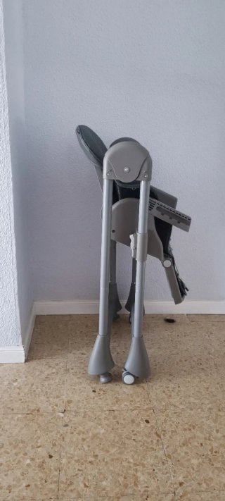 Trona bebé Asalvo gris acolchada