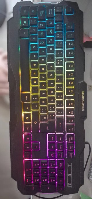 Teclado Gaming Mars Gaming Neón
