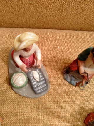 Figuras Belén antiguas de barro