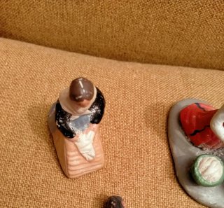 Figuras Belén antiguas de barro
