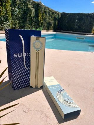 Swatch Royal Pop Blaue Acht x Audemars Piguet