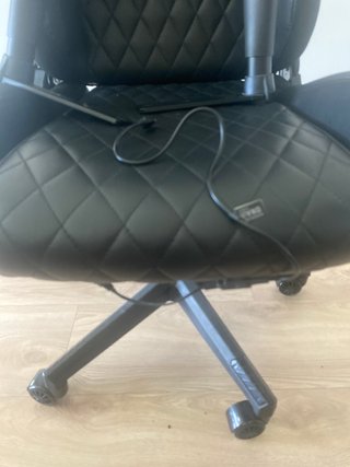Silla Gaming Negra USB luces RGB