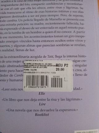 Libro Cambiar el agua de las flores