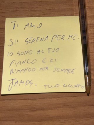 Foglietti Gialli Scritta Ti Amo